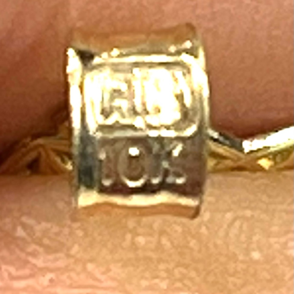 NWOT 10K MARIA ROSEGOLD SILVER GOLD PENDANT - Picture 8 of 8